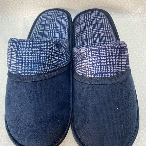 GOLDTOE Men's Size Small (7) Blue Memory Foam Slippers - Picture 2 of 8